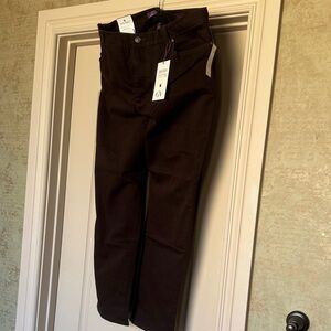 Gloria Vanderbilt Women's Straight Leg Pants - Dark Brown